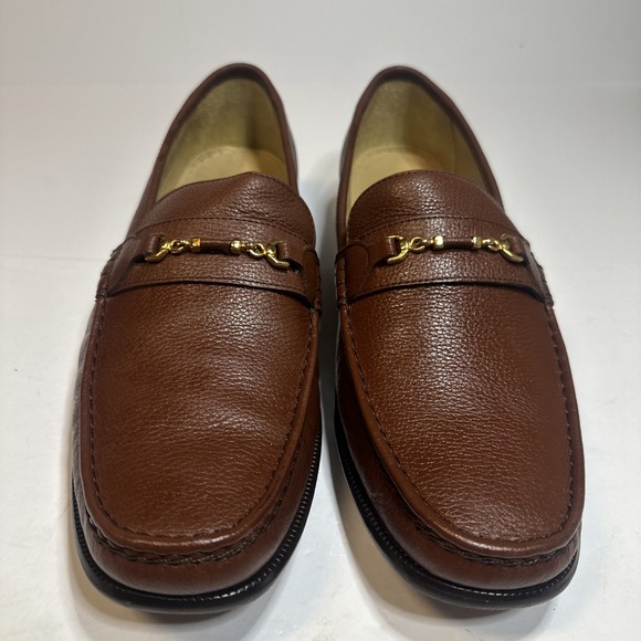 Leather Florsheim PALACE Moc Toe Italian Shoes Brown 18089 Size 13EEE